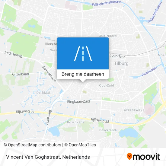 Vincent Van Goghstraat kaart