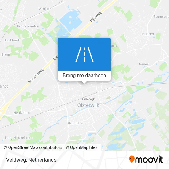 Veldweg kaart