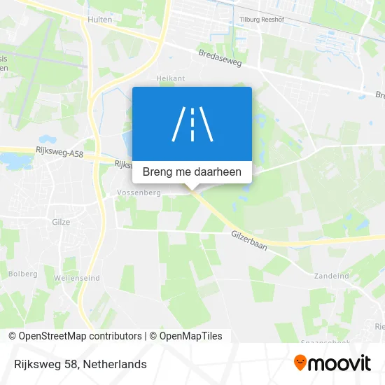 Rijksweg 58 kaart