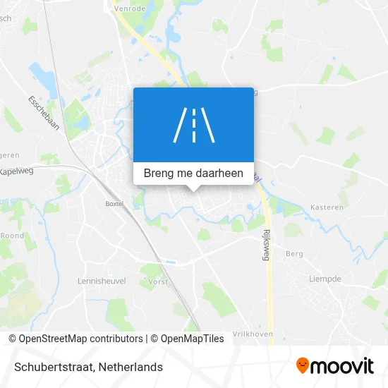 Schubertstraat kaart