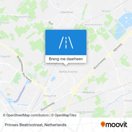 Prinses Beatrixstraat kaart