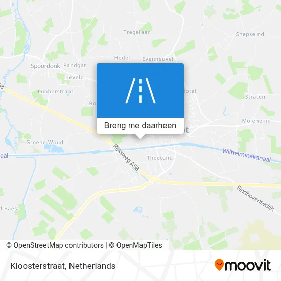 Kloosterstraat kaart