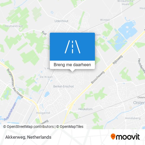 Akkerweg kaart