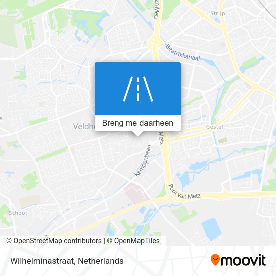 Wilhelminastraat kaart