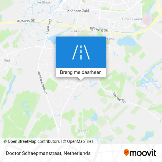 Doctor Schaepmanstraat kaart