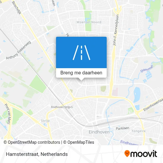Hamsterstraat kaart