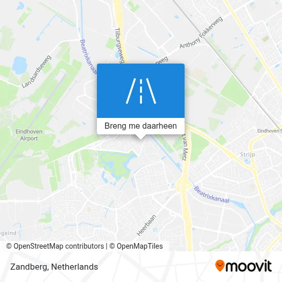 Zandberg kaart