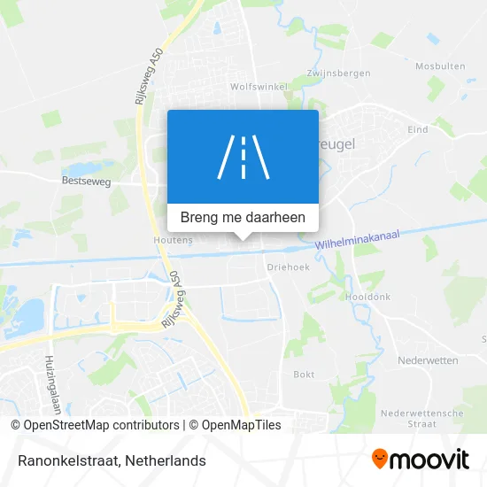 Ranonkelstraat kaart