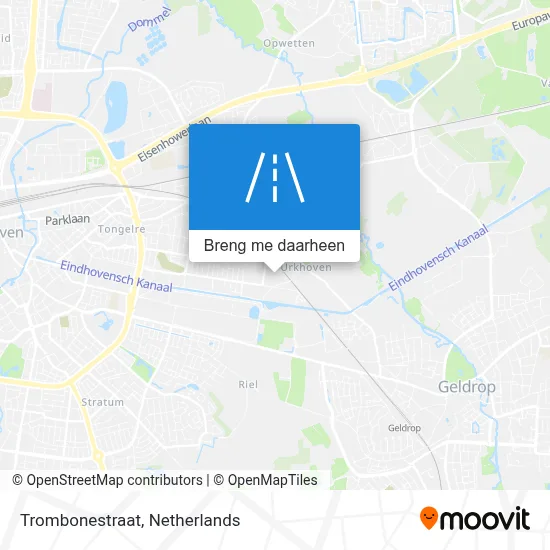 Trombonestraat kaart