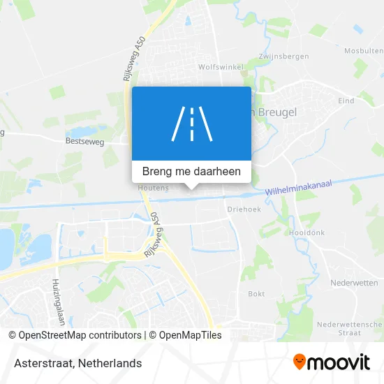 Asterstraat kaart