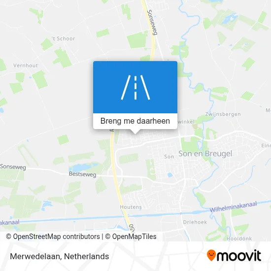 Merwedelaan kaart