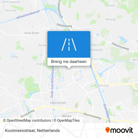 Koolmeesstraat kaart