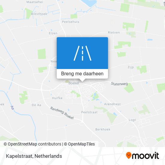 Kapelstraat kaart