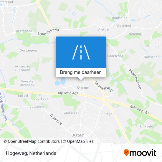 Hogeweg kaart