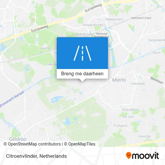 Citroenvlinder kaart