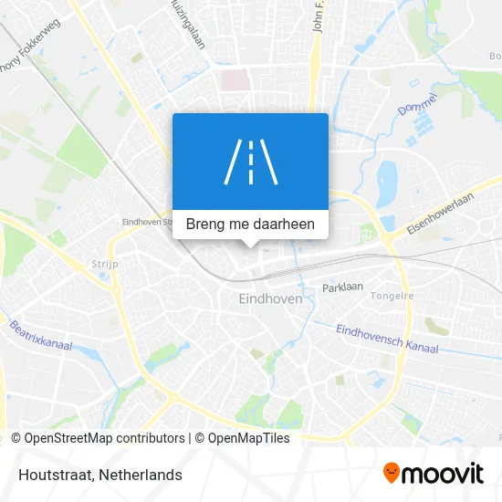 Houtstraat kaart
