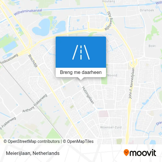 Meierijlaan kaart