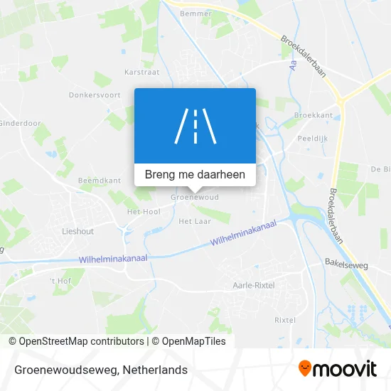 Groenewoudseweg kaart