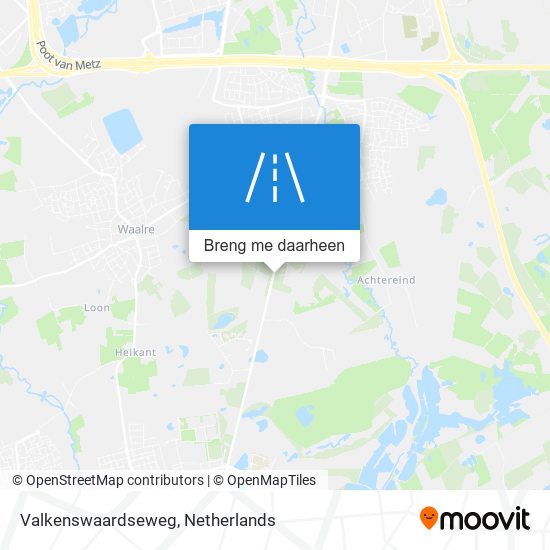 Valkenswaardseweg kaart