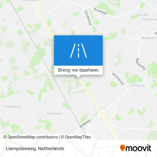 Liempdseweg kaart
