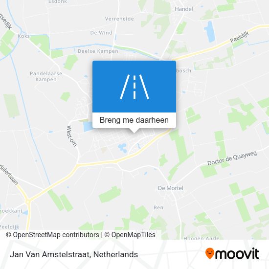Jan Van Amstelstraat kaart