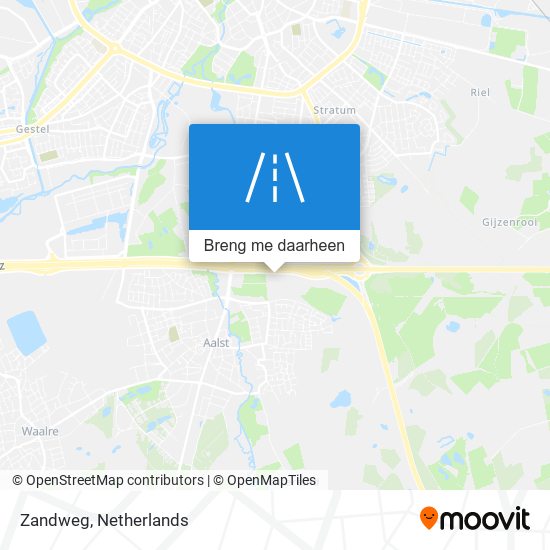 Zandweg kaart