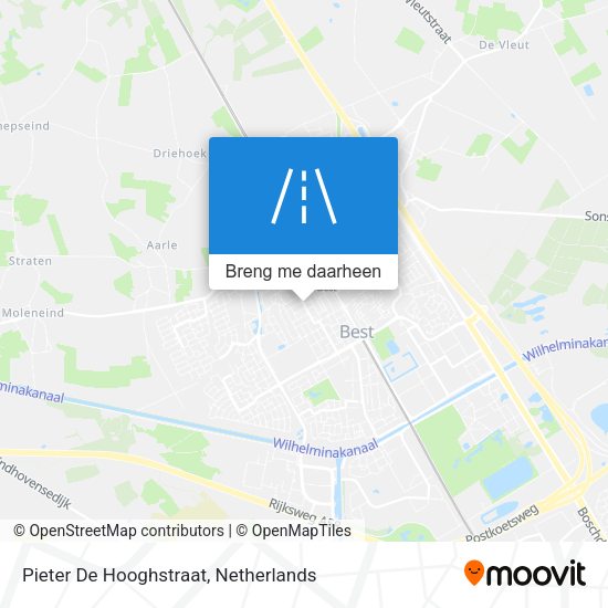 Pieter De Hooghstraat kaart