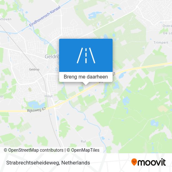 Strabrechtseheideweg kaart