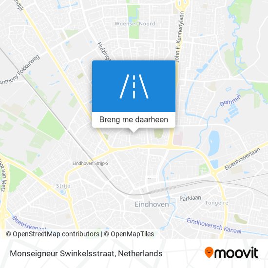 Monseigneur Swinkelsstraat kaart