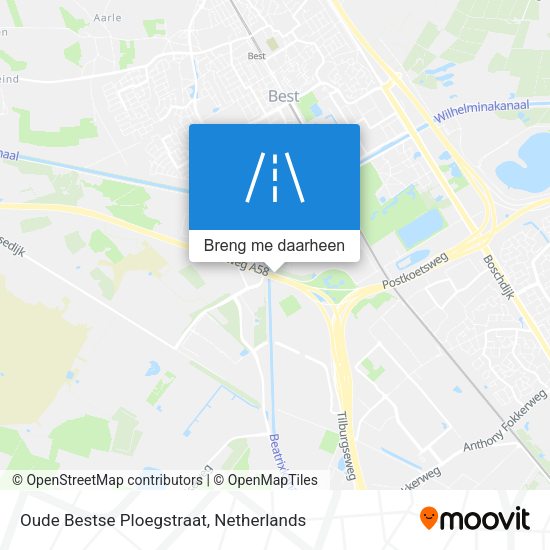 Oude Bestse Ploegstraat kaart