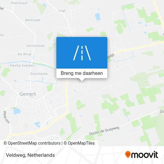 Veldweg kaart