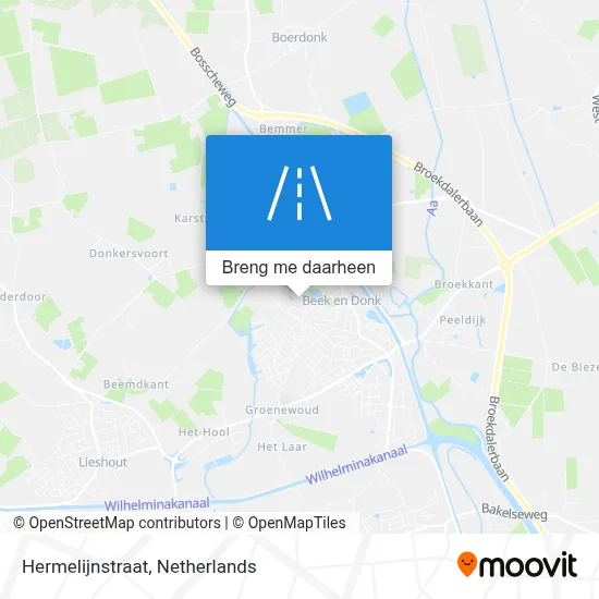 Hermelijnstraat kaart