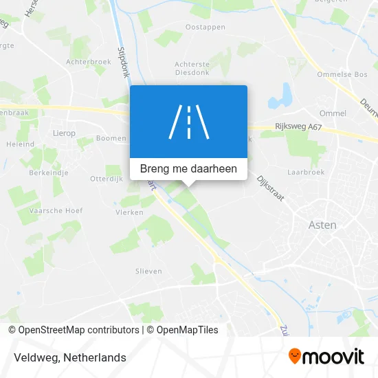 Veldweg kaart