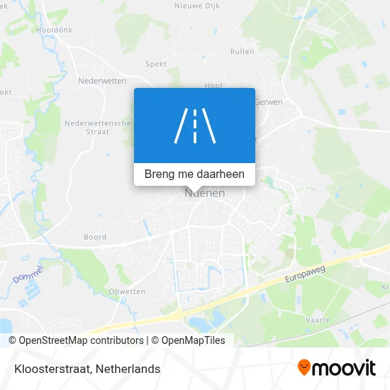 Kloosterstraat kaart