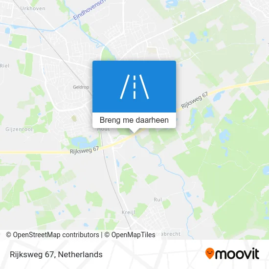 Rijksweg 67 kaart