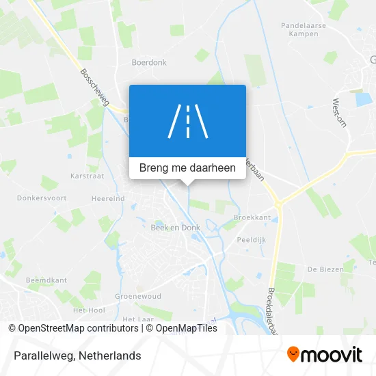 Parallelweg kaart