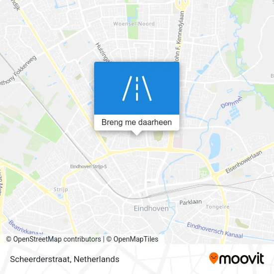 Scheerderstraat kaart