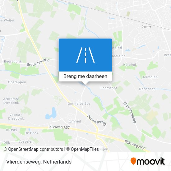 Vlierdenseweg kaart