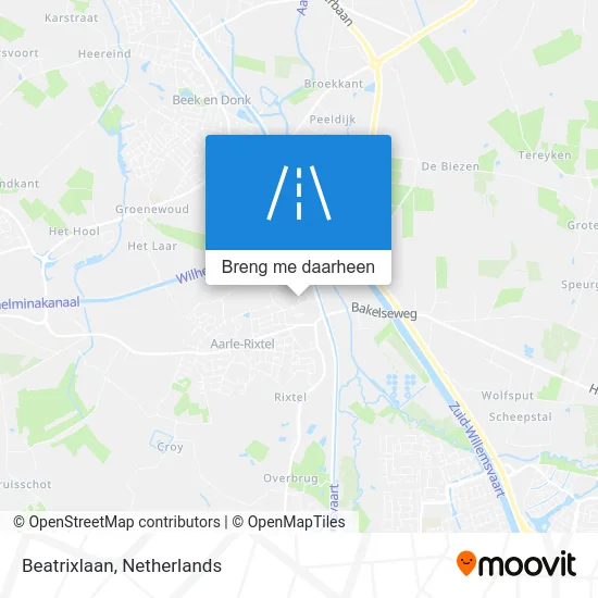 Beatrixlaan kaart