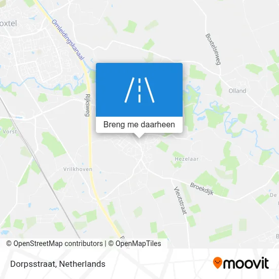 Dorpsstraat kaart