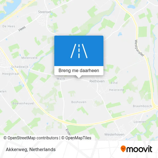Akkerweg kaart