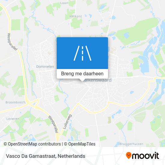 Vasco Da Gamastraat kaart