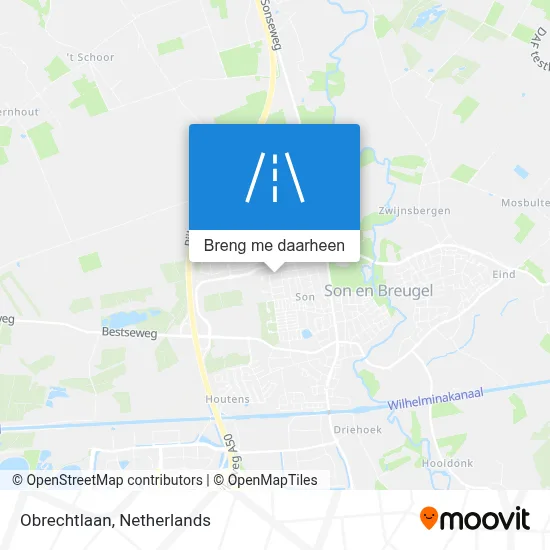 Obrechtlaan kaart