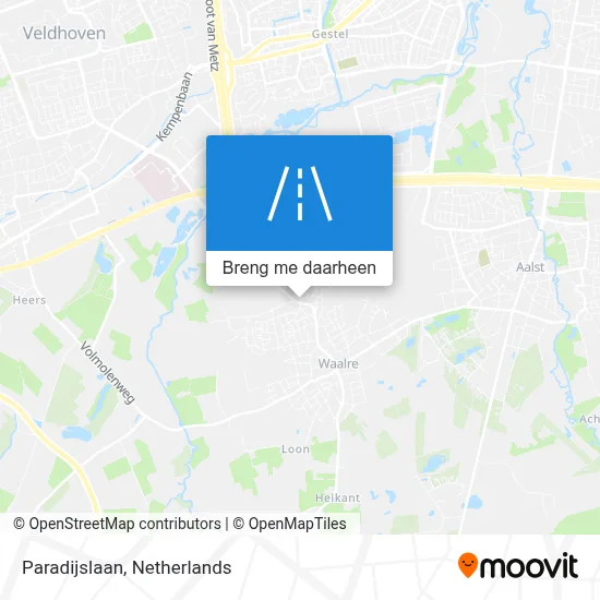 Paradijslaan kaart