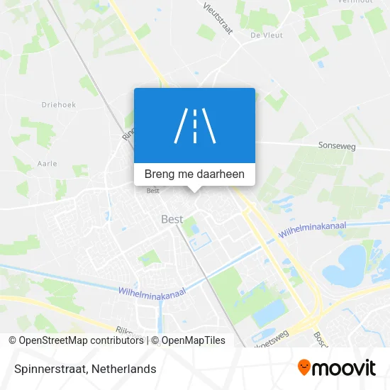 Spinnerstraat kaart