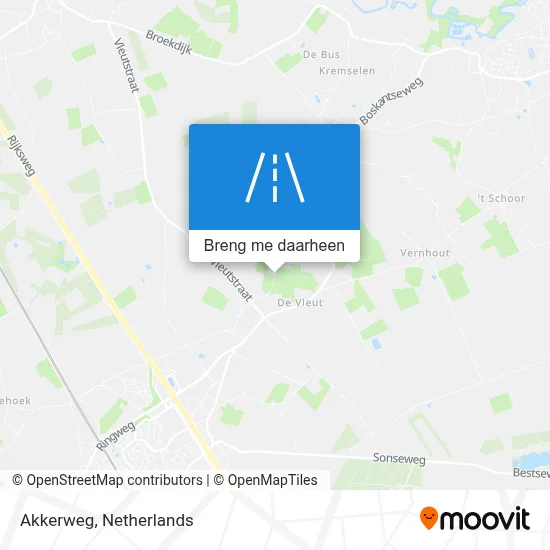 Akkerweg kaart