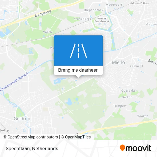Spechtlaan kaart