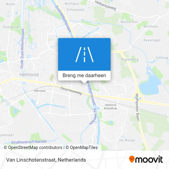 Van Linschotenstraat kaart