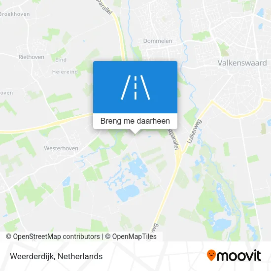 Weerderdijk kaart