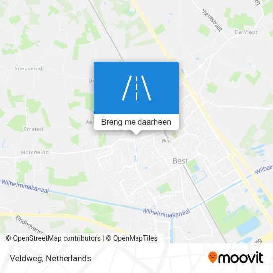 Veldweg kaart